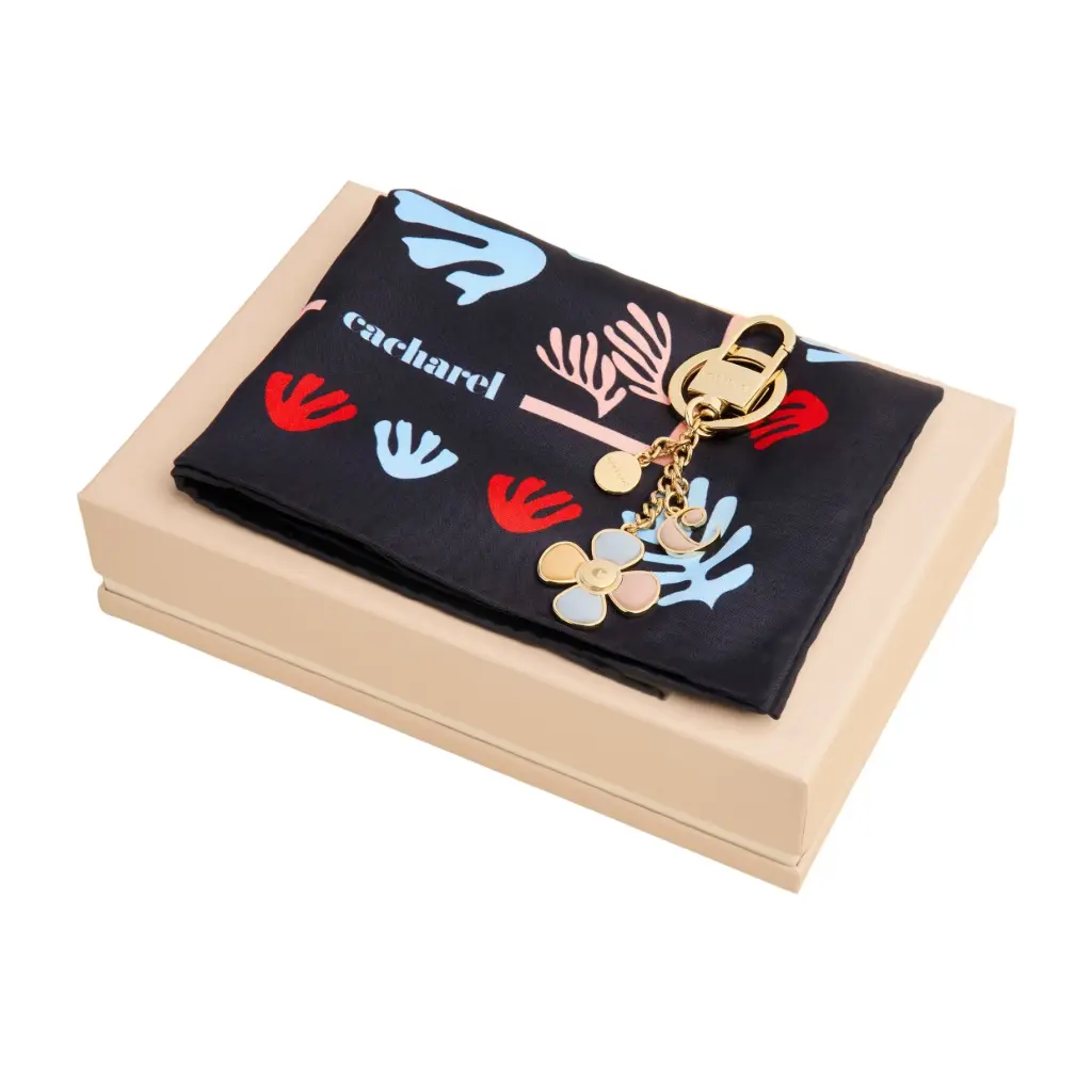 Parure Vivienne (porte-clefs & foulard)