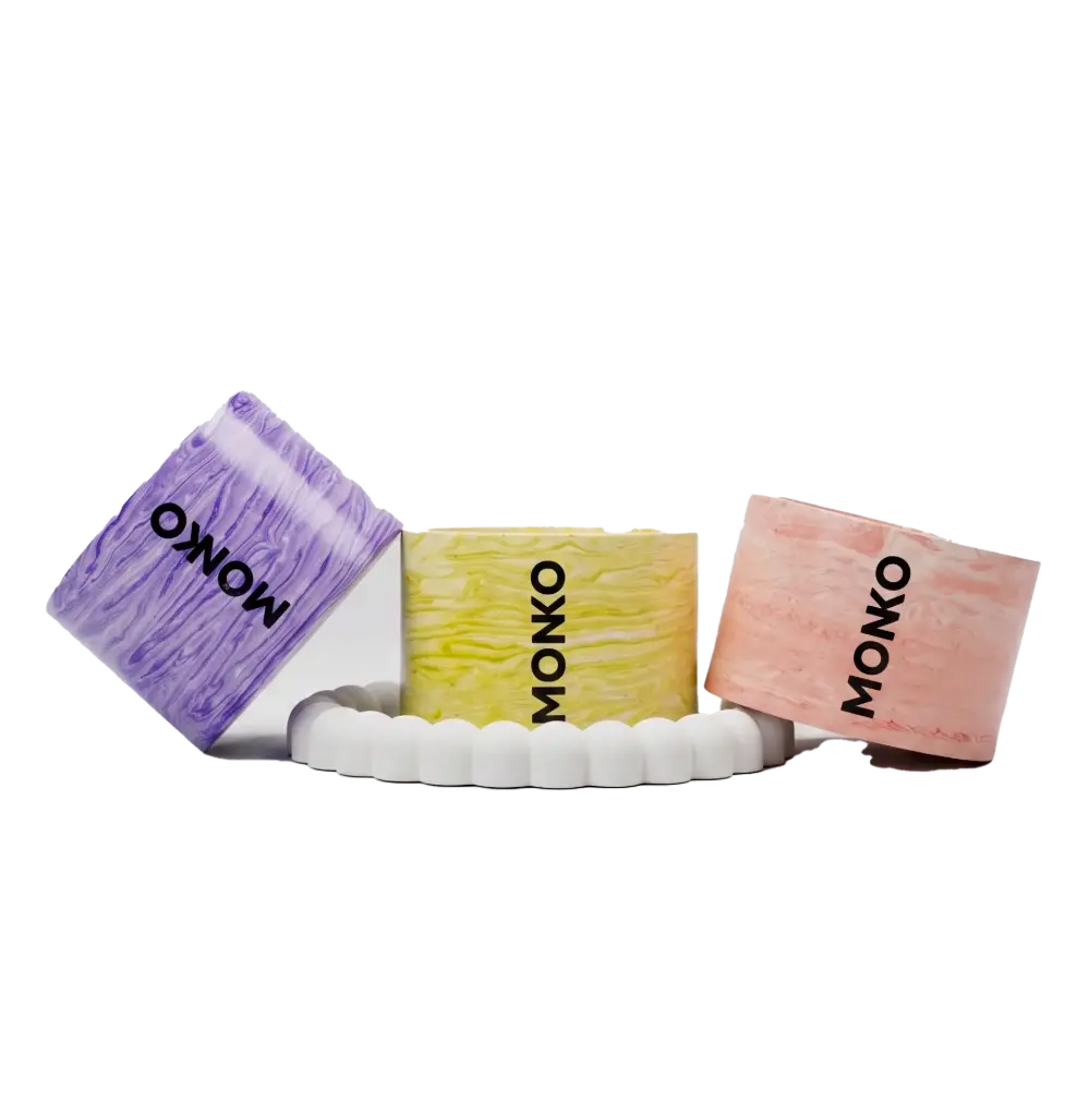 Pack de 3 petites bougies coffret Printemps