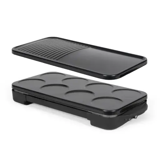 [DOC349N] Appareil 2 en 1 crêpière et plancha grill
